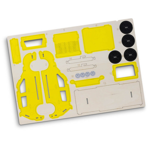 Hatchback Car Wooden Model Kits Direct Digital